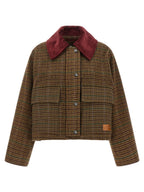 Ganni Brown Wool Full-Length Jacket