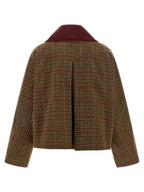 Ganni Brown Wool Full-Length Jacket