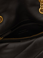 PINKO Black Lamb Leather Crossbody Bag