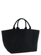 Ganni Black Recycled Cotton Tote Bag