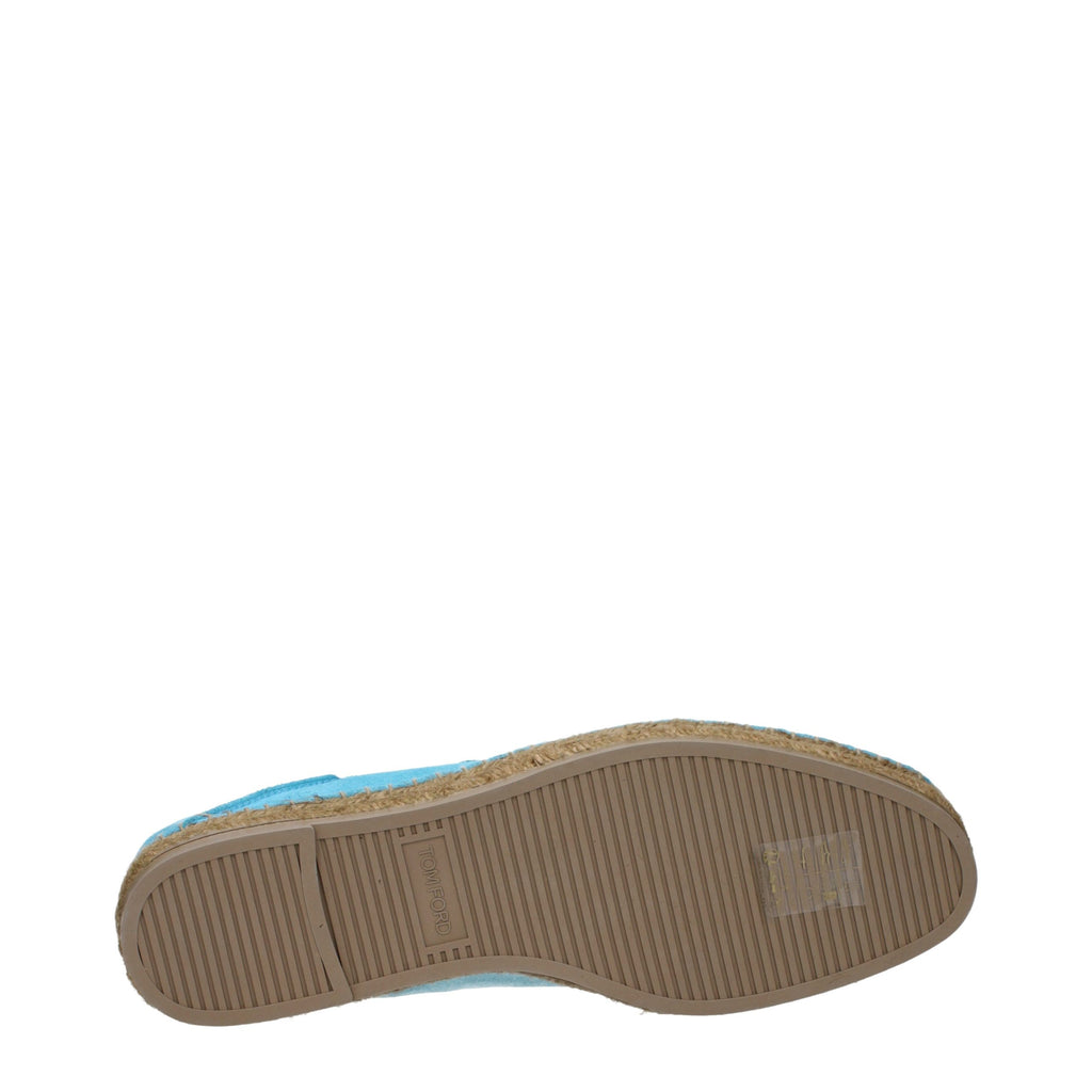 Tom Ford Blue Leather Espadrilles
