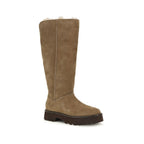 UGG Beige Suede Leather Flat Boots