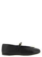 Prada Black Lamb Leather Ballet Flats