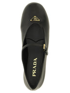 Prada Black Lamb Leather Ballet Flats