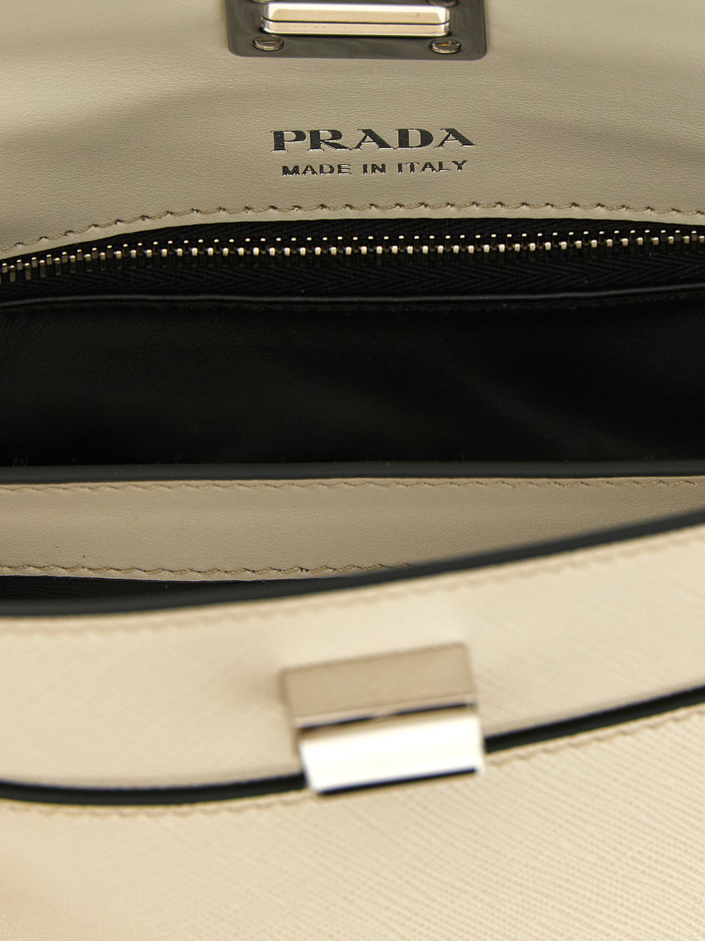 Prada White Calfskin Handbag