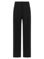 Fendi Black Mohair Dress Pants