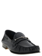 Tom Ford Black Goatskin Slip-On Loafers