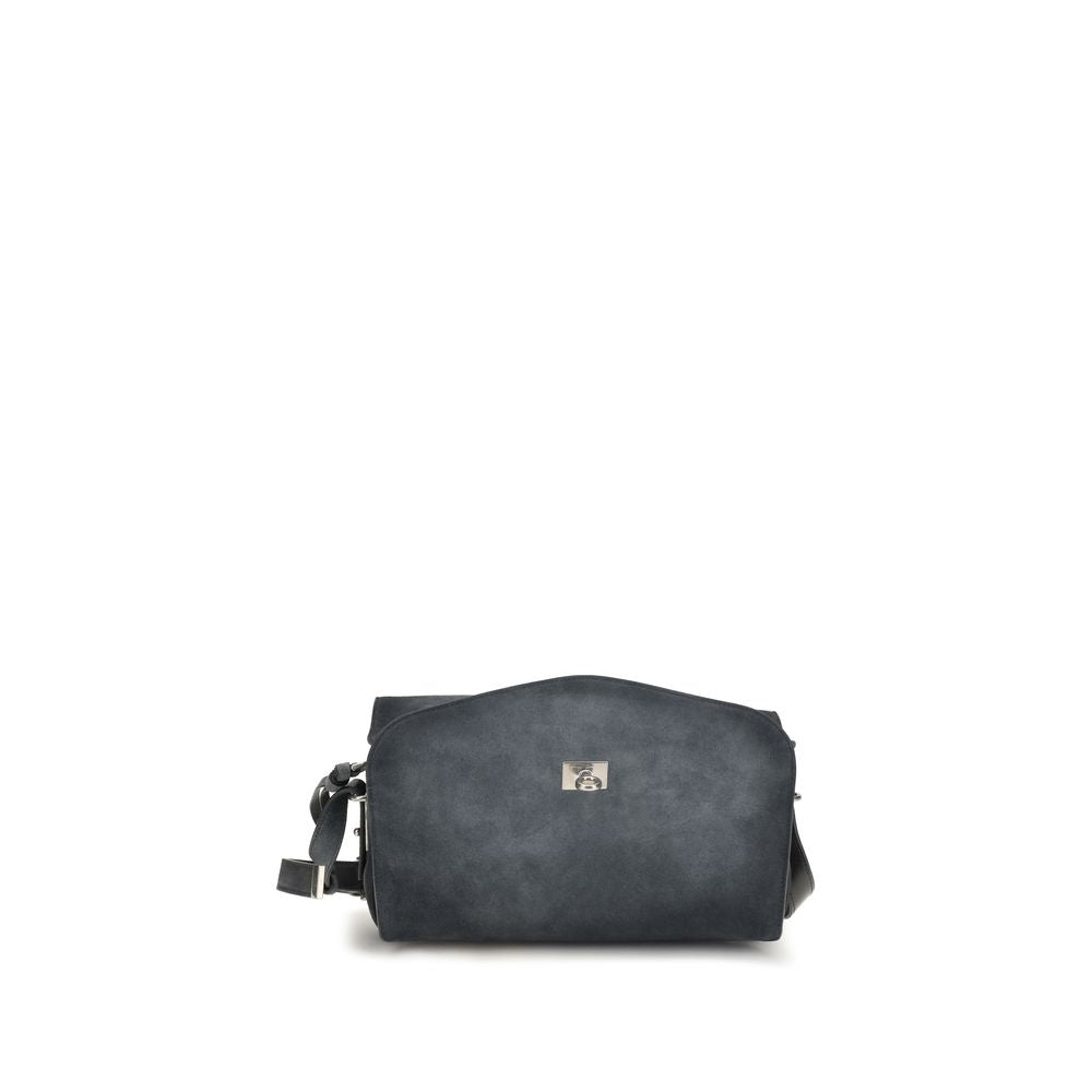 Balenciaga Blue Calf Leather Bos Taurus Shoulder Bag