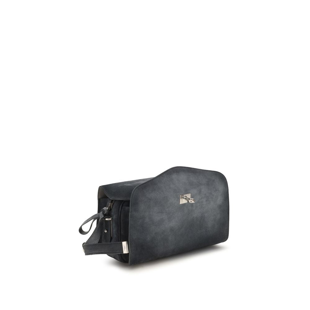 Balenciaga Blue Calf Leather Bos Taurus Shoulder Bag