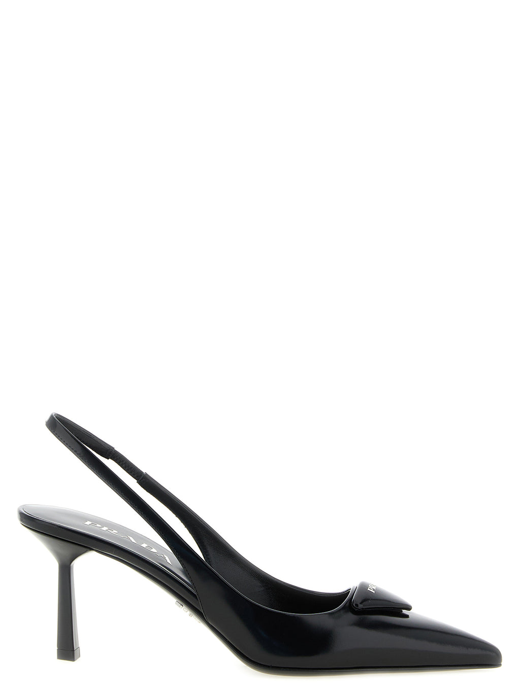 Prada Black Calfskin High Heel Pumps