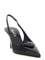 Prada Black Calfskin High Heel Pumps