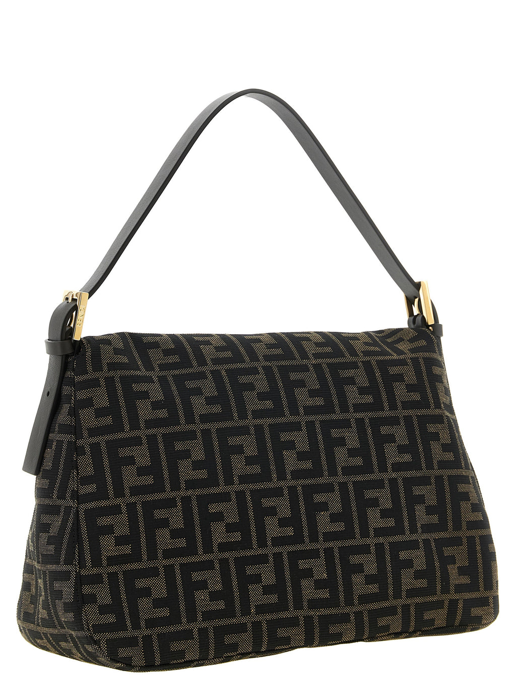 Fendi Brown Polyester Shoulder Bag