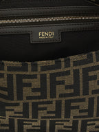 Fendi Brown Polyester Shoulder Bag