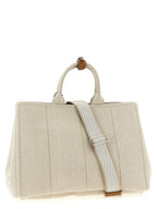 Prada Beige Cotton Tote Bag