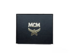 MCM Neon Yellow Visetos Diamond Logo Card Case Wallet