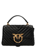 PINKO Black Lambskin Handbag