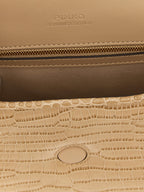 PINKO Beige Goatskin Shoulder Bag
