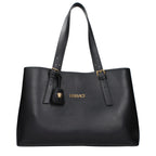 Versace Black Leather Shoulder Bag