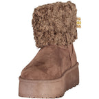 Laura Biagiotti Brown Polyurethane Women's Ankle Boot