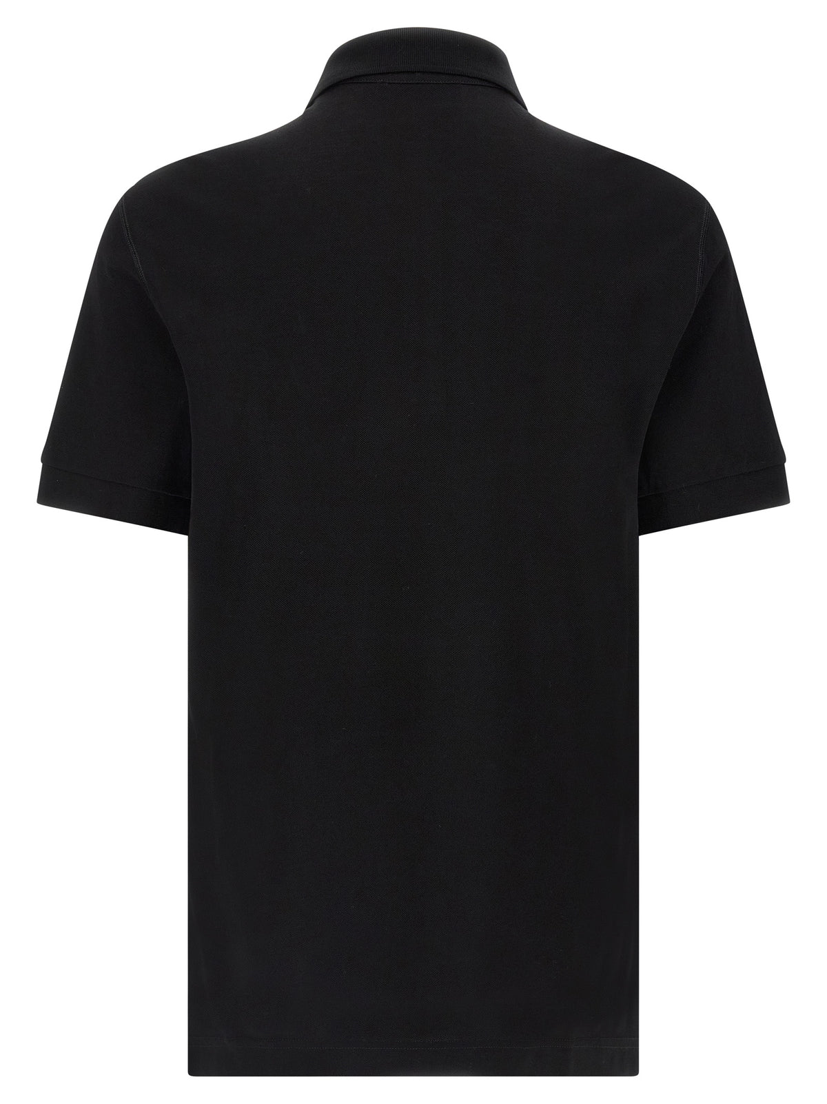 Dolce & Gabbana Black Cotton Polo Shirt