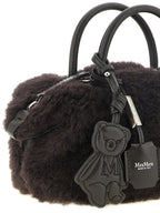 Max Mara Brown Alpaca Leather Handbag