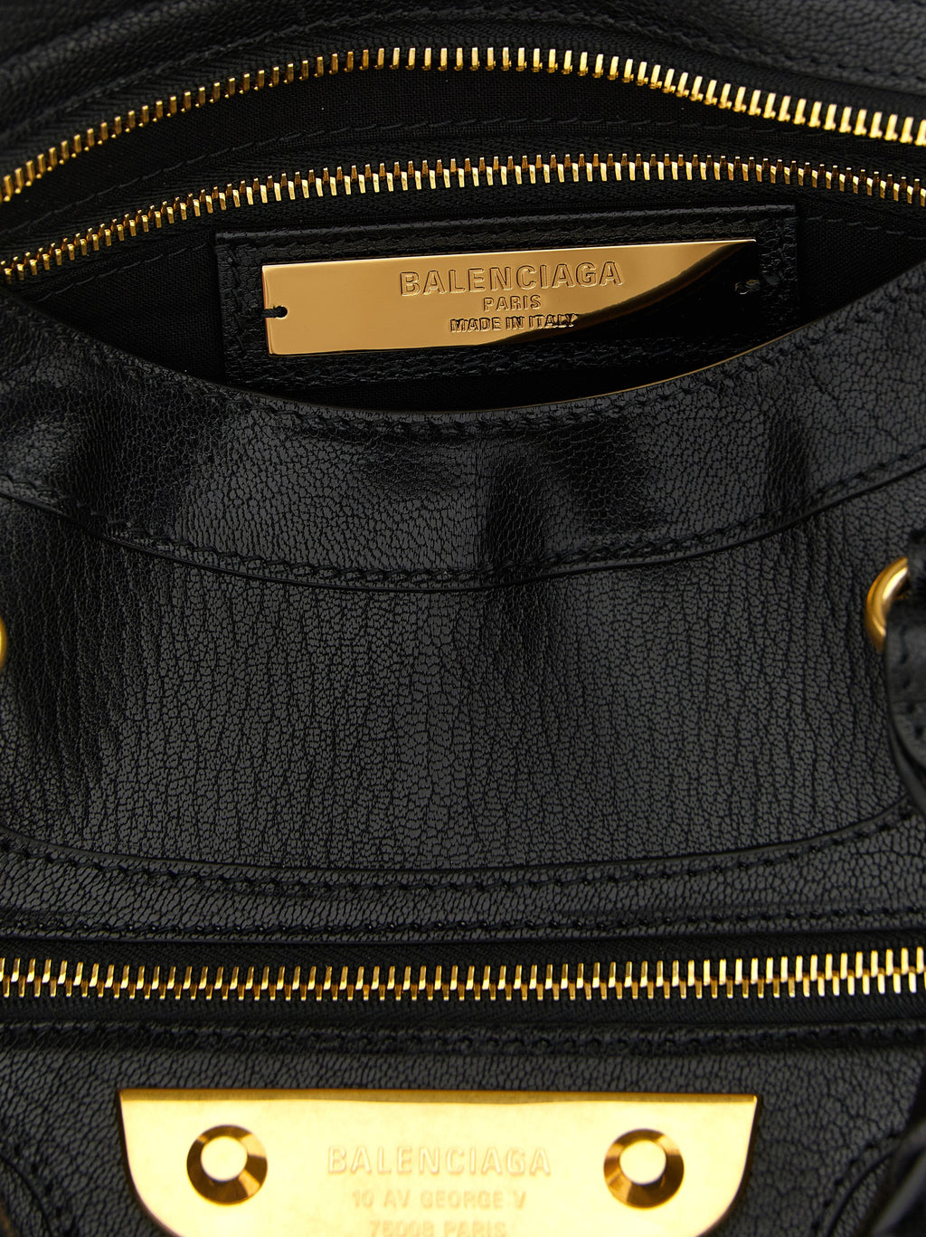 Balenciaga Black Goatskin Handbag
