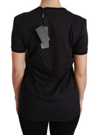 Dolce & Gabbana Black #ImAChristmasTree Crewneck Top T-shirt
