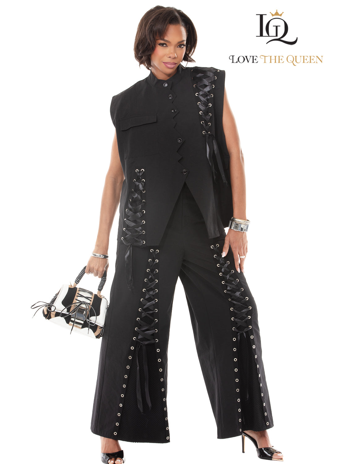 Love The Queen, Style 17666 Two Piece Pant Set