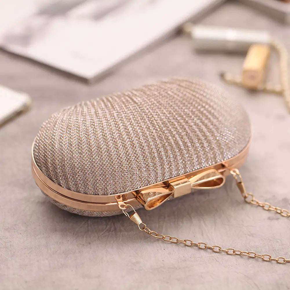 Elegant Evening Clutch with Chain for Ladies
