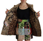 Dolce & Gabbana Multicolor Double-Breasted Patchwork Jacquard Blazer Jacket