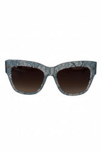 Dolce & Gabbana Blue Lace Acetate Crystal Butterfly DG4231 Sunglasses