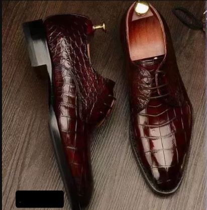 Handmade Leather Lace-Up Shoes for Men