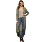 Long Sleeve Hooded Long Thin Coat
