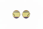 Dolce & Gabbana Gold Oval Metal Crystals Shades DG2209B Sunglasses