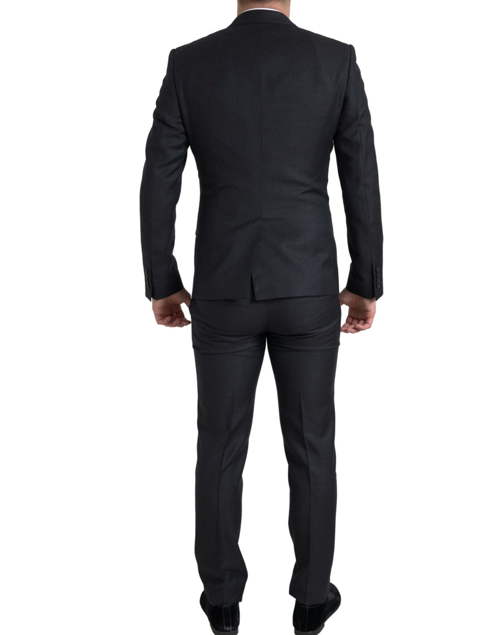 Dolce & Gabbana Dark Gray 3 Piece Single Breasted MARTINI Suit