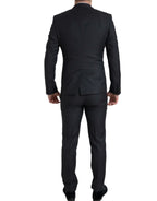 Dolce & Gabbana Dark Gray 3 Piece Single Breasted MARTINI Suit