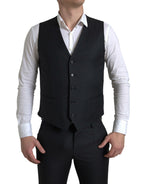 Dolce & Gabbana Dark Gray 3 Piece Single Breasted MARTINI Suit
