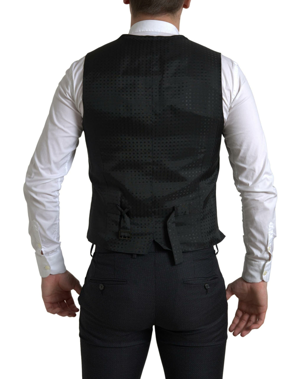 Dolce & Gabbana Dark Gray 3 Piece Single Breasted MARTINI Suit