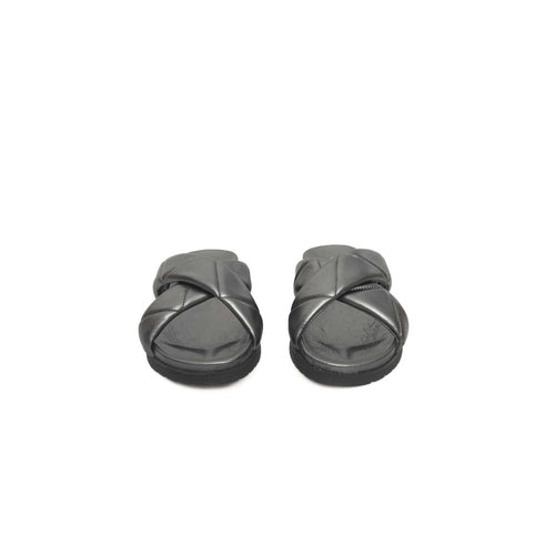 Cerruti 1881 Gray Lambskin Women Sandal