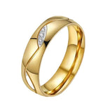 Titanium Steel Couple Ring - Classic Style CR-025