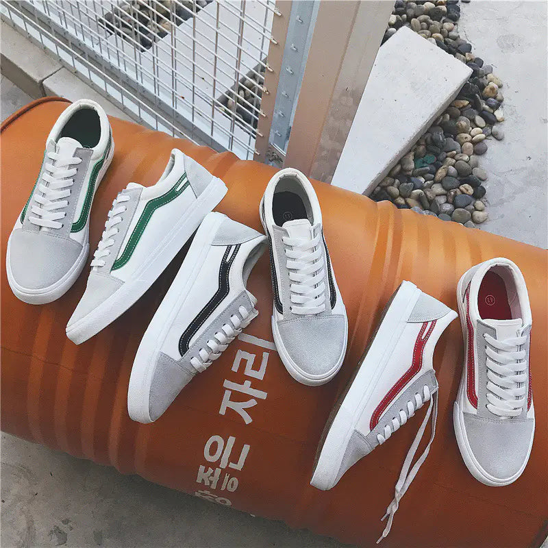 Spring Low-Top Canvas Shoes for Men in Three Colors