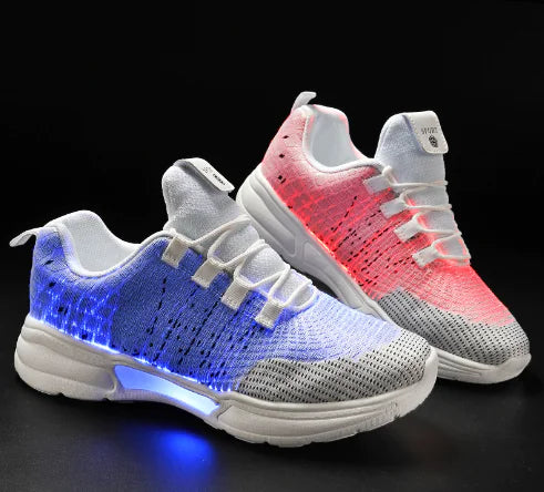 LED Light-Up Fiber Optic Sneakers for Couples
