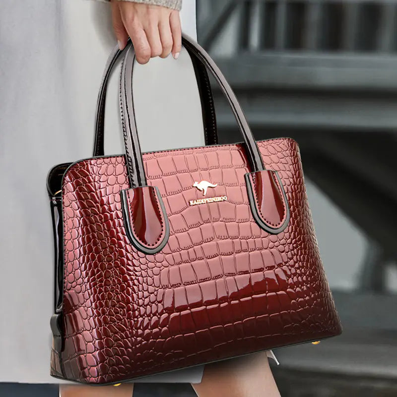Glossy Patent Leather Women's Crossbody Shoulder Bag