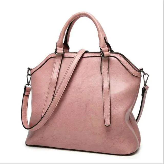Glossy Leather Tote Bag, Shoulder Bag for Women