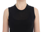 Dolce & Gabbana Black Sleeveless Crewneck Vest Pullover