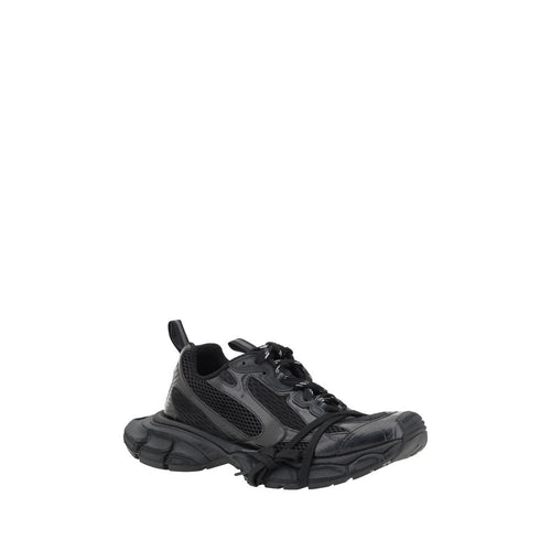 Balenciaga Czarne Polietylenowe Sneakersy Atletyczne