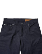 Dolce & Gabbana Dark Blue Cotton Stretch Skinny Denim Jeans