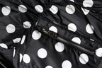 Dolce & Gabbana Black White Polka Dot Full Zip Puffer Jacket