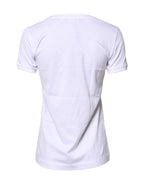 Dolce & Gabbana White #DGFamily Cotton Crew Neck T-shirt