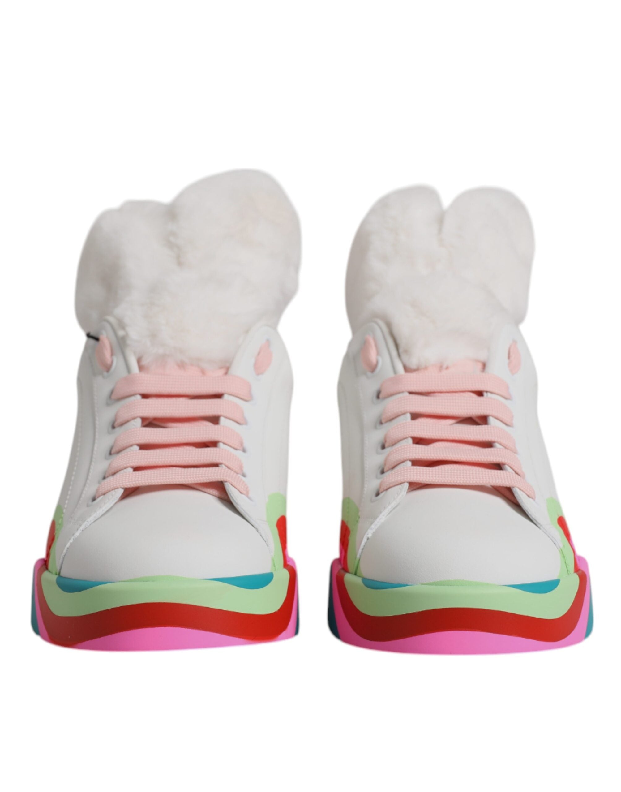 Dolce & Gabbana Multicolor Low Top Trainers Sneakers Shoes